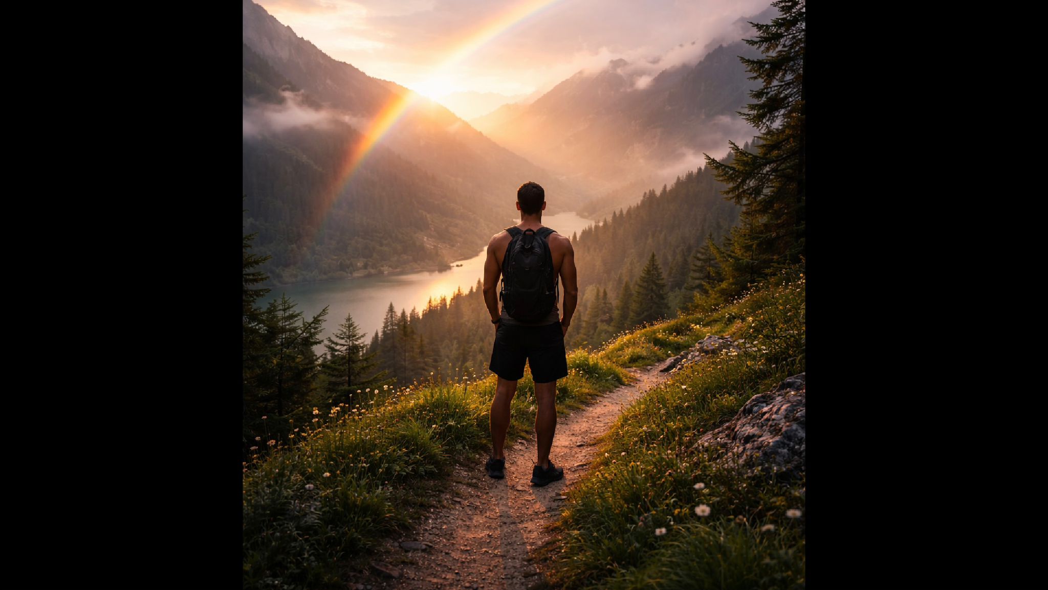 Breaking the Fear — homme face à la montagne